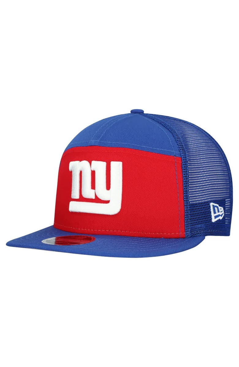 New Era Men's New Era Red/Royal New York Giants Outdoor Split Panel 9FIFTY Snapback Hat, Main, color, Red