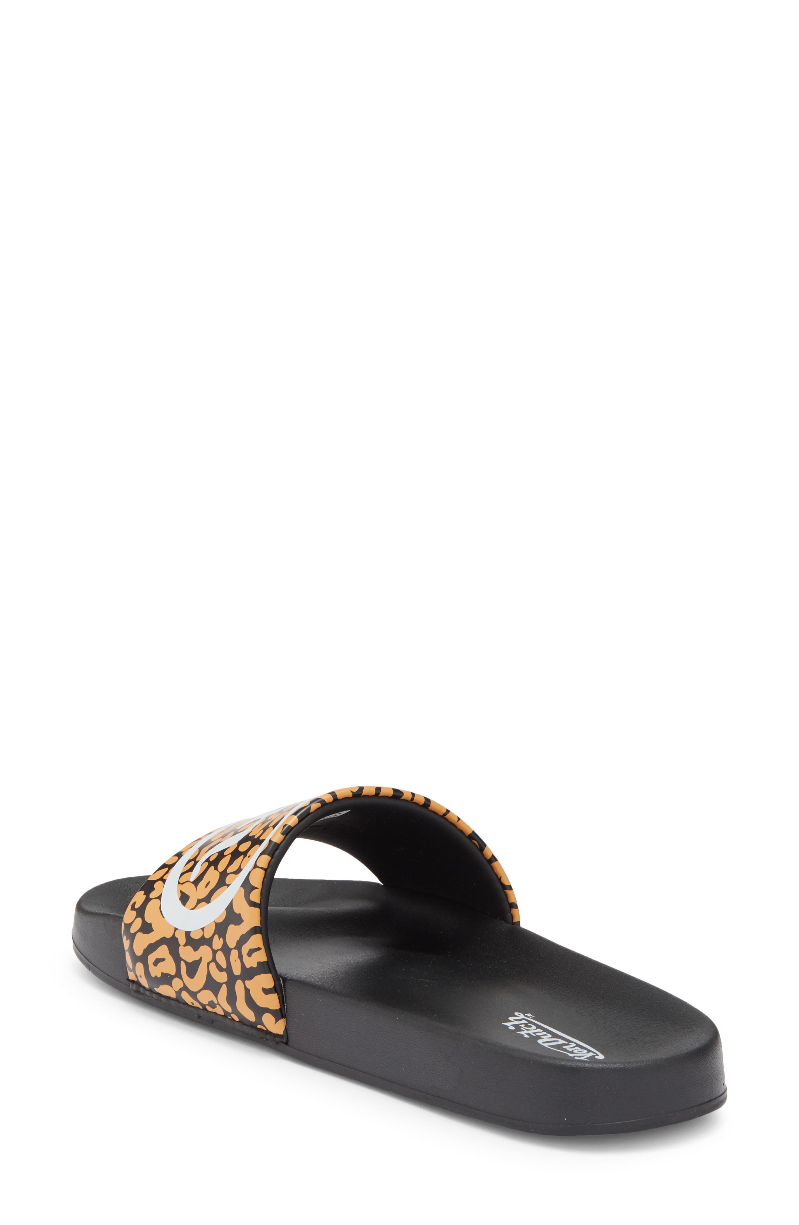 Von Dutch Prowl Slide Sandal, Alternate, color, Black / Leopard