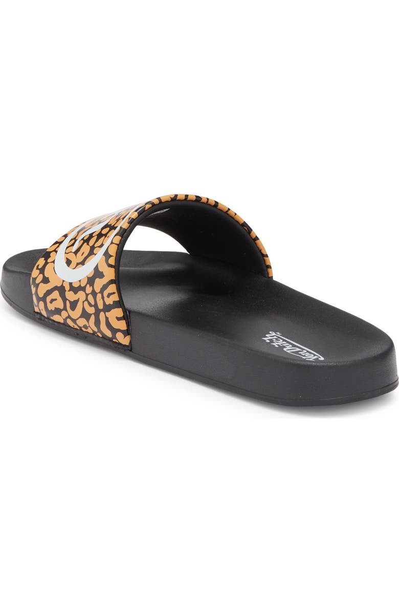 Von Dutch Prowl Slide Sandal, Alternate, color, Black / Leopard