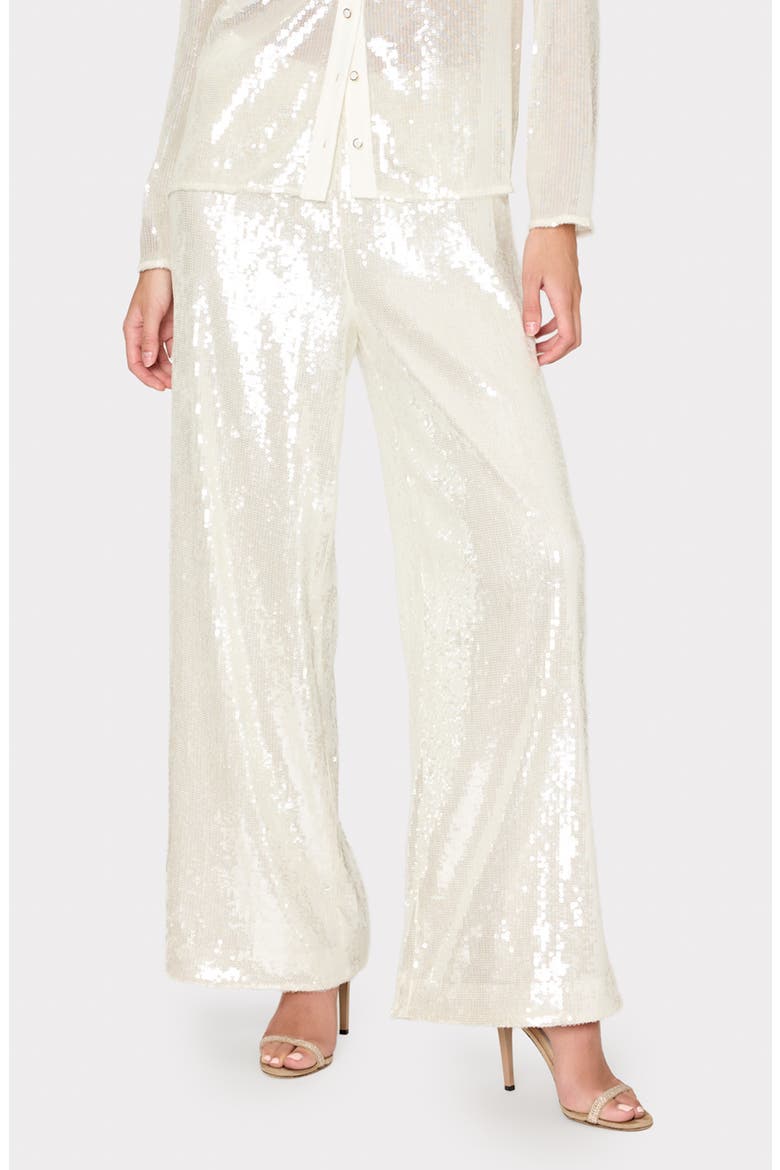 Reed Sequin Pants, Main, color, WHITE
