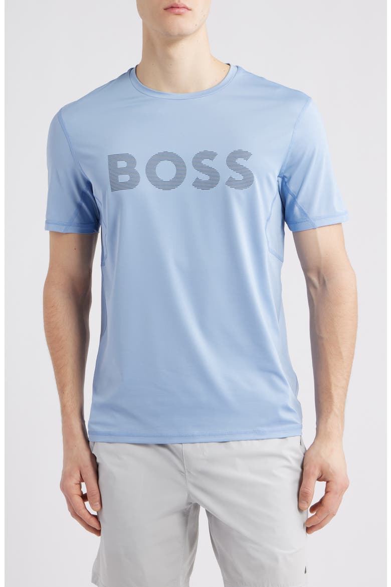 Tee Active Slim Fit Performance Logo Graphic T-Shirt, Main, color, OPEN BLUE
