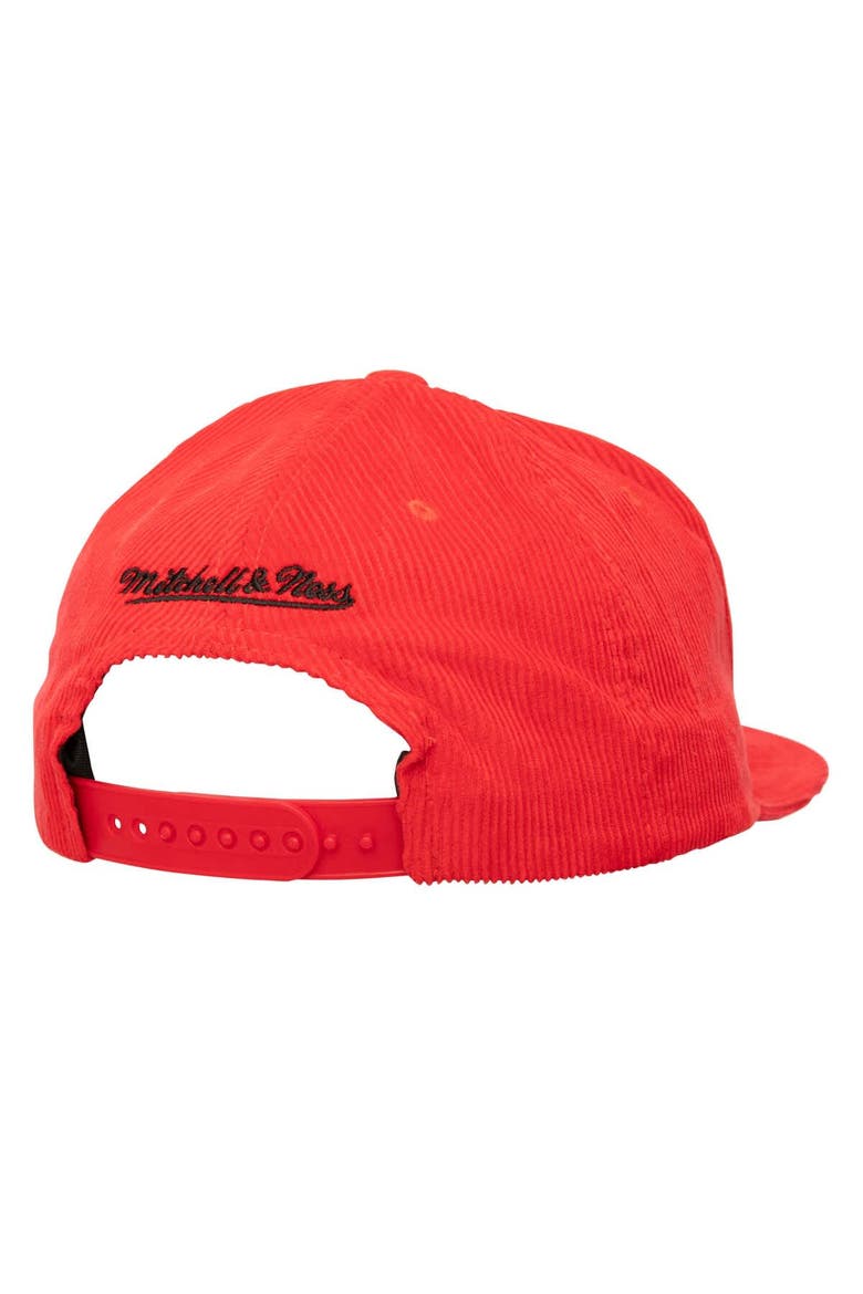 Men's Mitchell & Ness Red Boston Red Sox Corduroy Snapback Hat, Alternate, color, Red