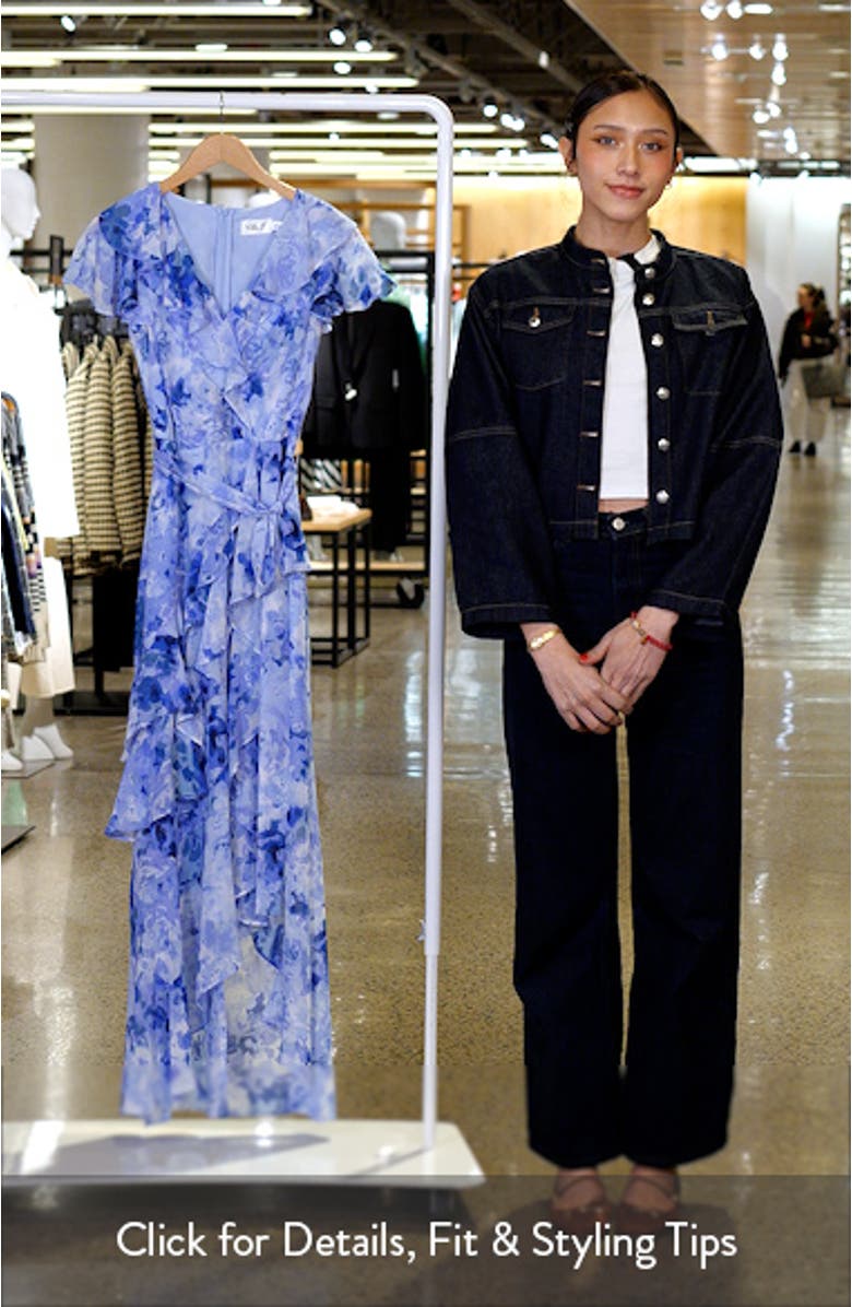 Asymmetrical Ruffle Maxi Dress, sales video thumbnail