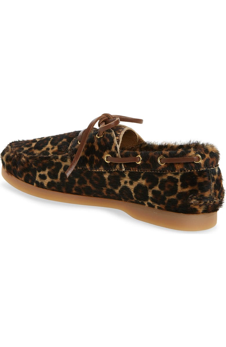 Golden Goose Kids' Cruise Genuine Calf Hair Loafer, Alternate, color, Beige Black Leo/ Black