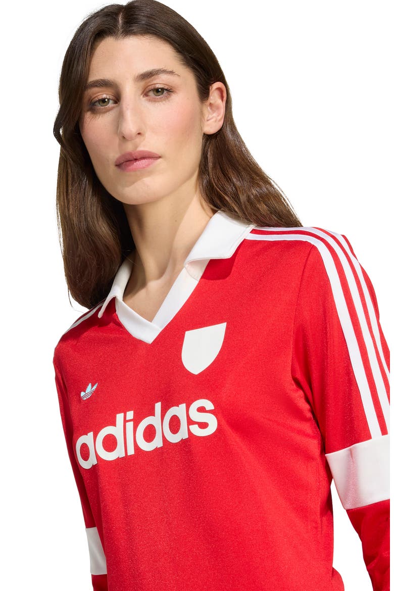 Graphic Long Sleeve Football Jersey, Alternate, color, BETTER SCARLET