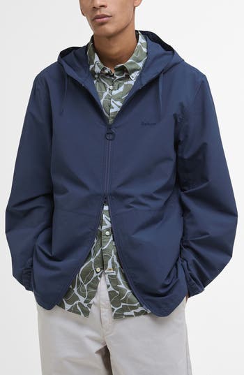 Barbour Newhill Mens Showerproof Jacket In Blue