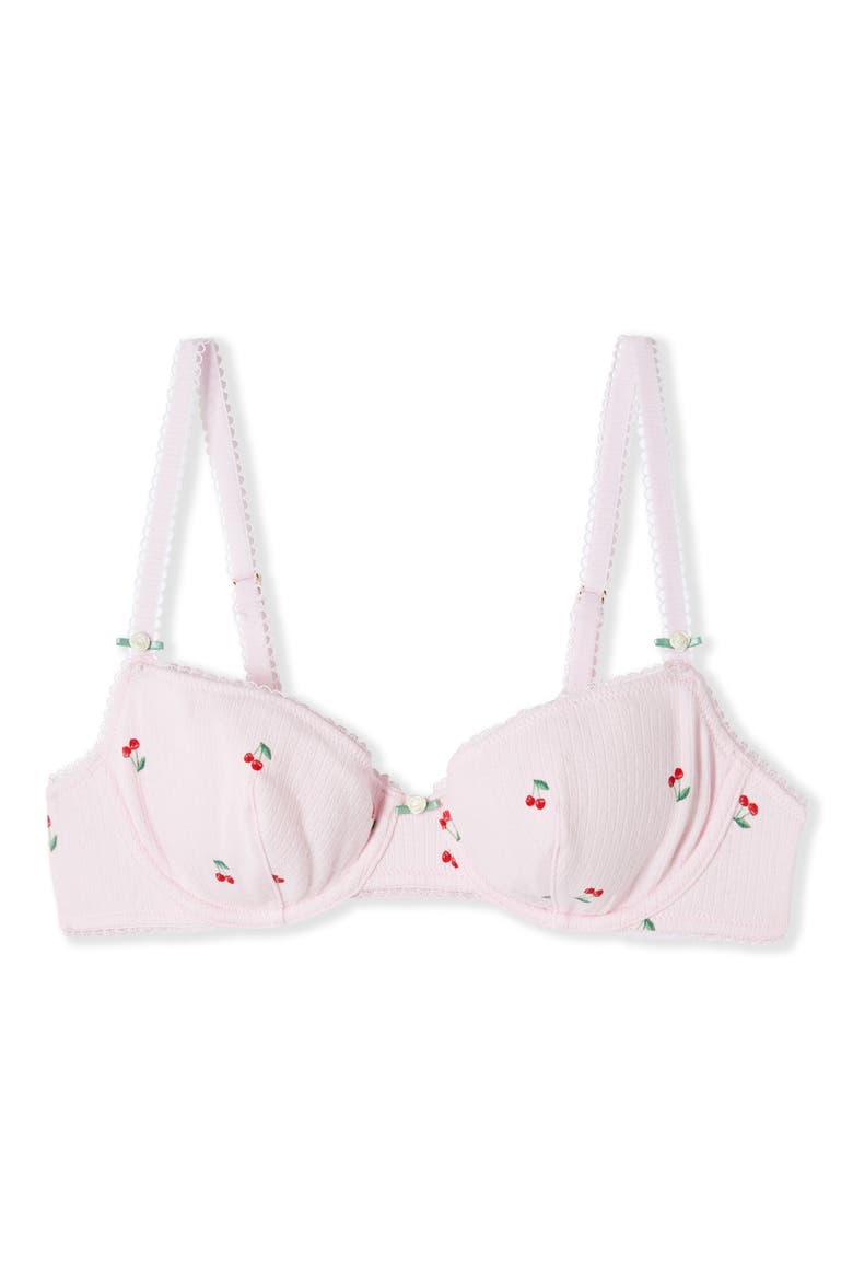 Sleepover Classique Underwire Stretch Cotton Balconette Bra, Alternate, color, IMP FOND ROSE