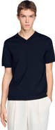 SANDRO Short-sleeve V-neck polo shirt