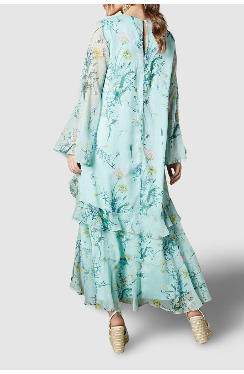 Coast Volume Frill Maxi Dress, Alternate, color, Sage