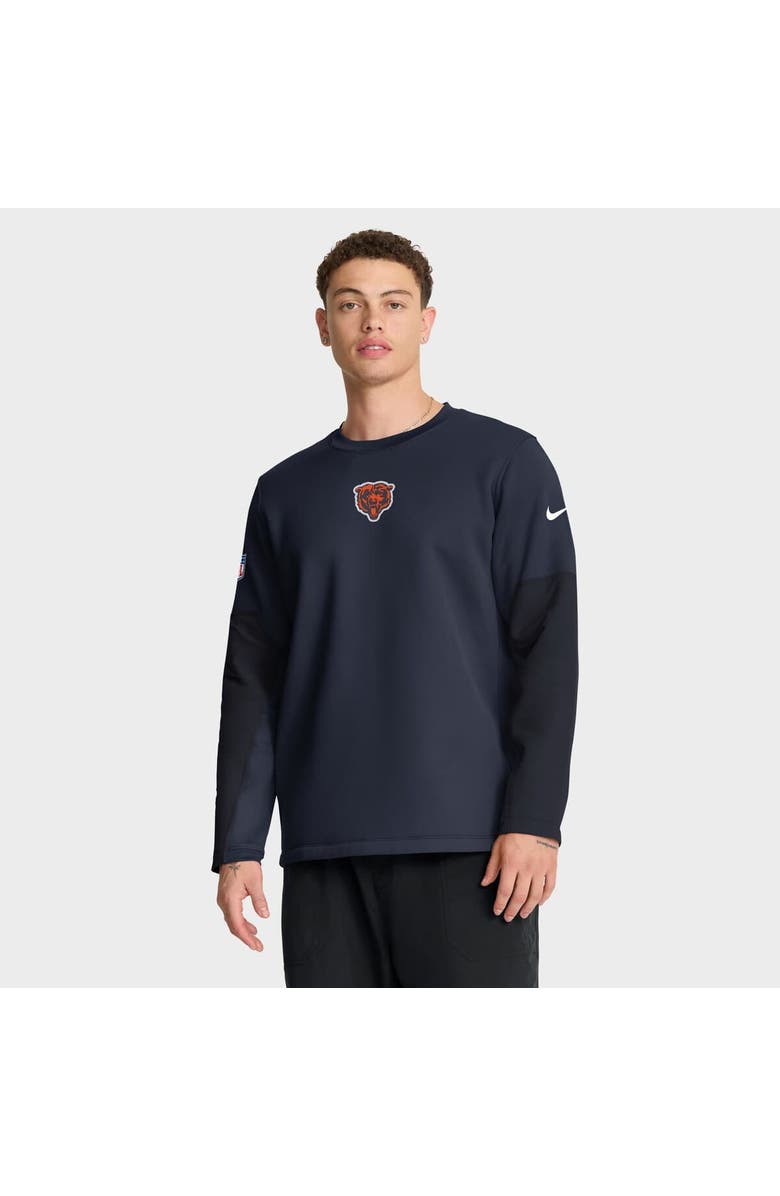 Nike Men's Nike Navy Chicago Bears Sideline Scripted to Win Performance Long Sleeve T-Shirt, Main, color, Navy