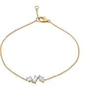 LuvMyJewelry Whisper 14K Gold Lab Grown Diamond Bracelet - 0.35 Ct