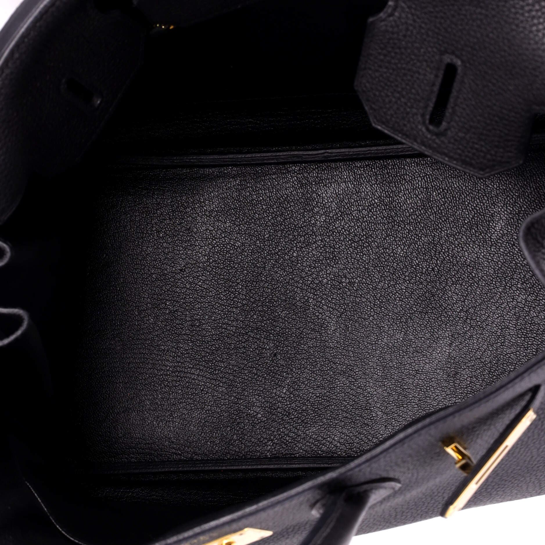 Pre-Owned Hermes Birkin Handbag Black Togo with Gold Hardware 30, Alternate, color, Noir