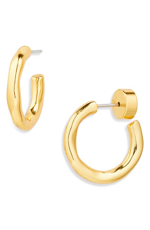 Demi Fine Molten Hoop Earrings