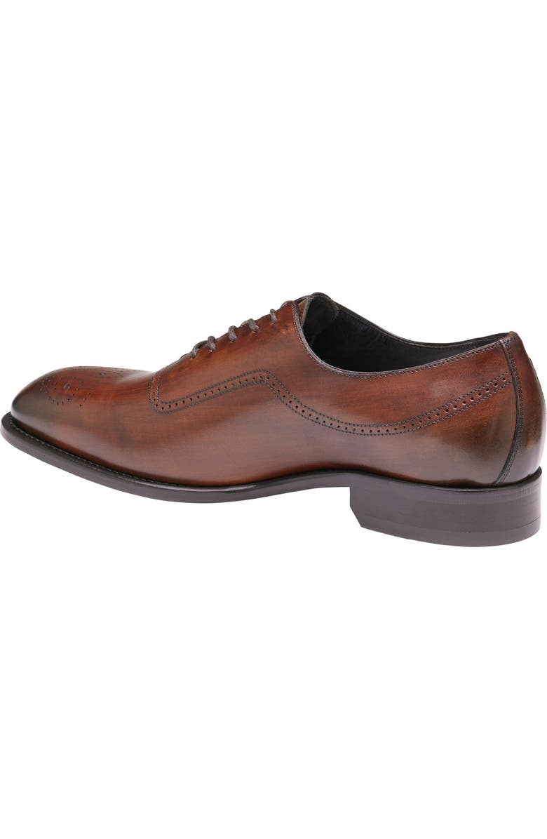 JOHNSTON & MURPHY COLLECTION Ellsworth Medallion Water Resistant Plain Toe Wholecut Shoe, Alternate, color,