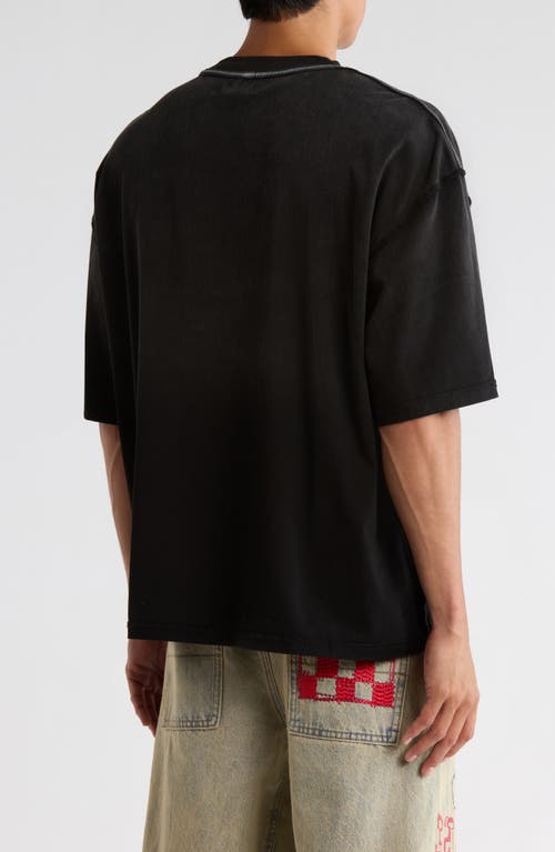 Diet Starts Monday Oversize Flame Logo Graphic T-shirt In Animal Print