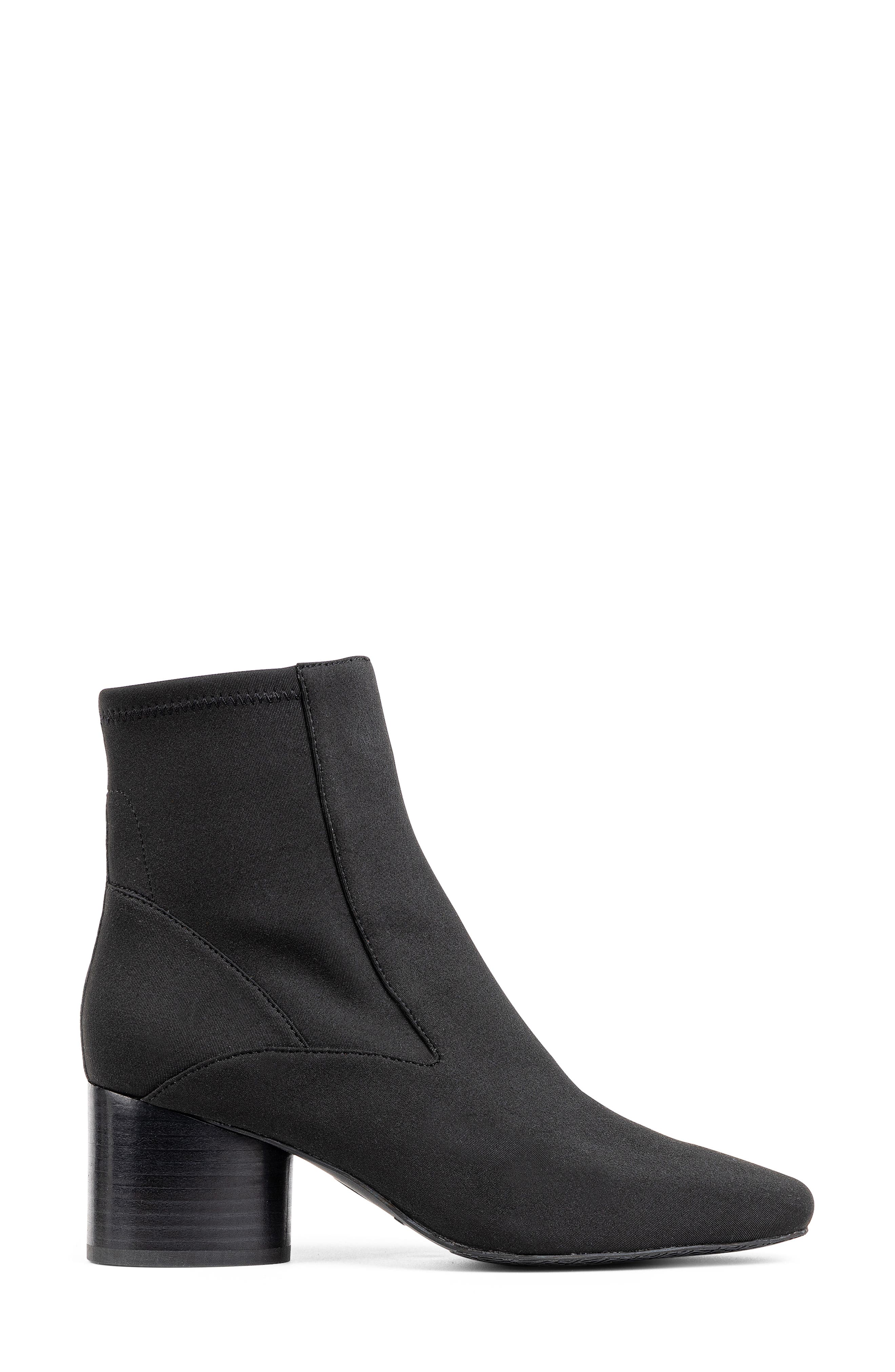 Square Toe Bootie, Alternate, color, BLACK