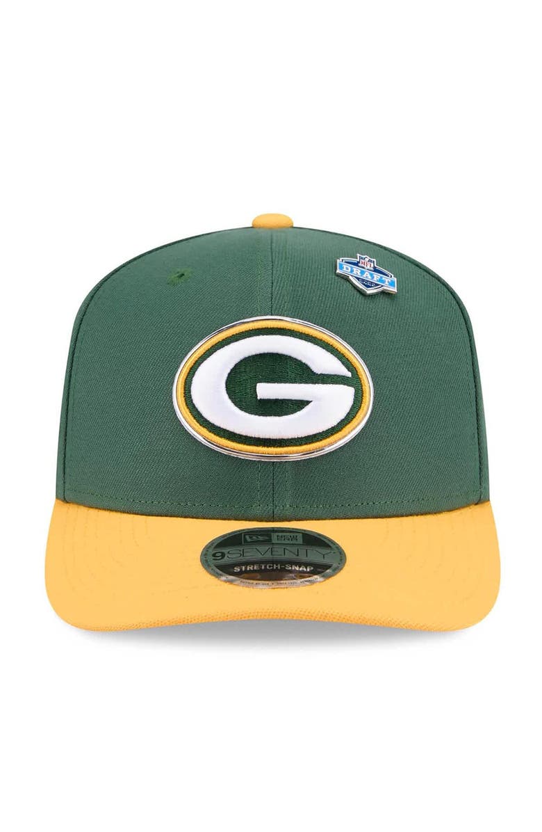 New Era Men's New Era  Green/Gold Green Bay Packers 2026 NFL Draft 9SEVENTY Adjustable Hat, Alternate, color, Green