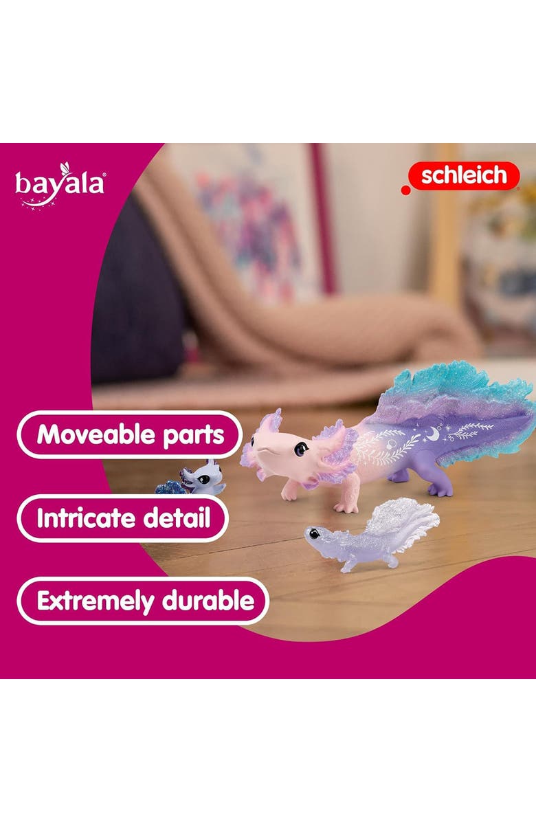 Schleich Bayala Axolotl Discovery Set, 3 Figures, Collectible Toy, Kids 5+, Alternate, color, 