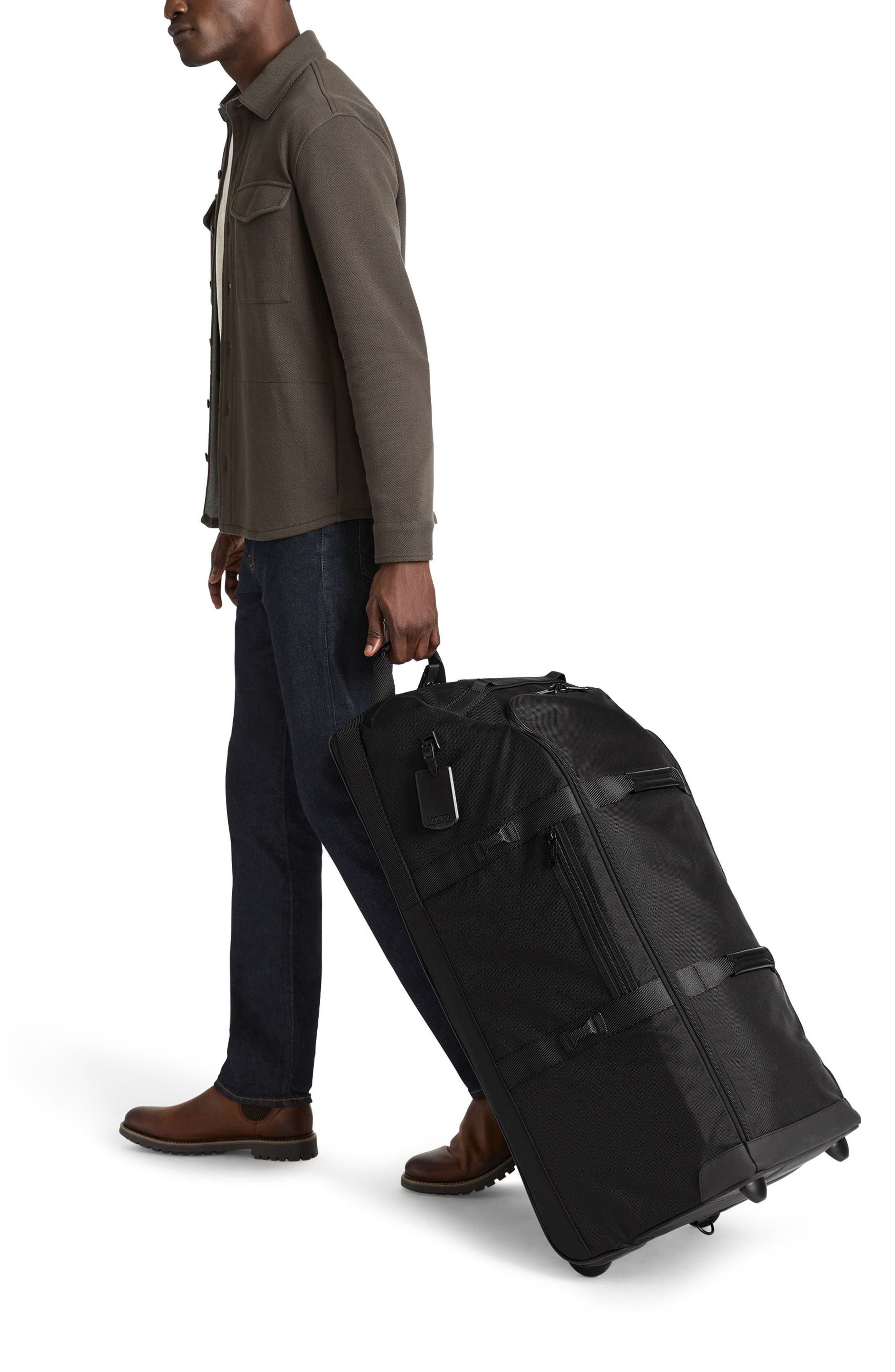 TUMI Alpha Bravo Collapsible Duffle Bag, Alternate, color, Black