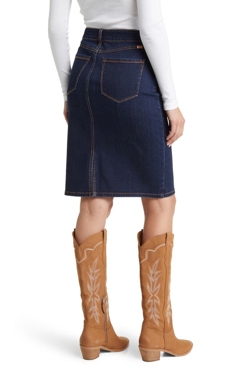 High Waist Denim Skirt, Alternate, color, SAFIA