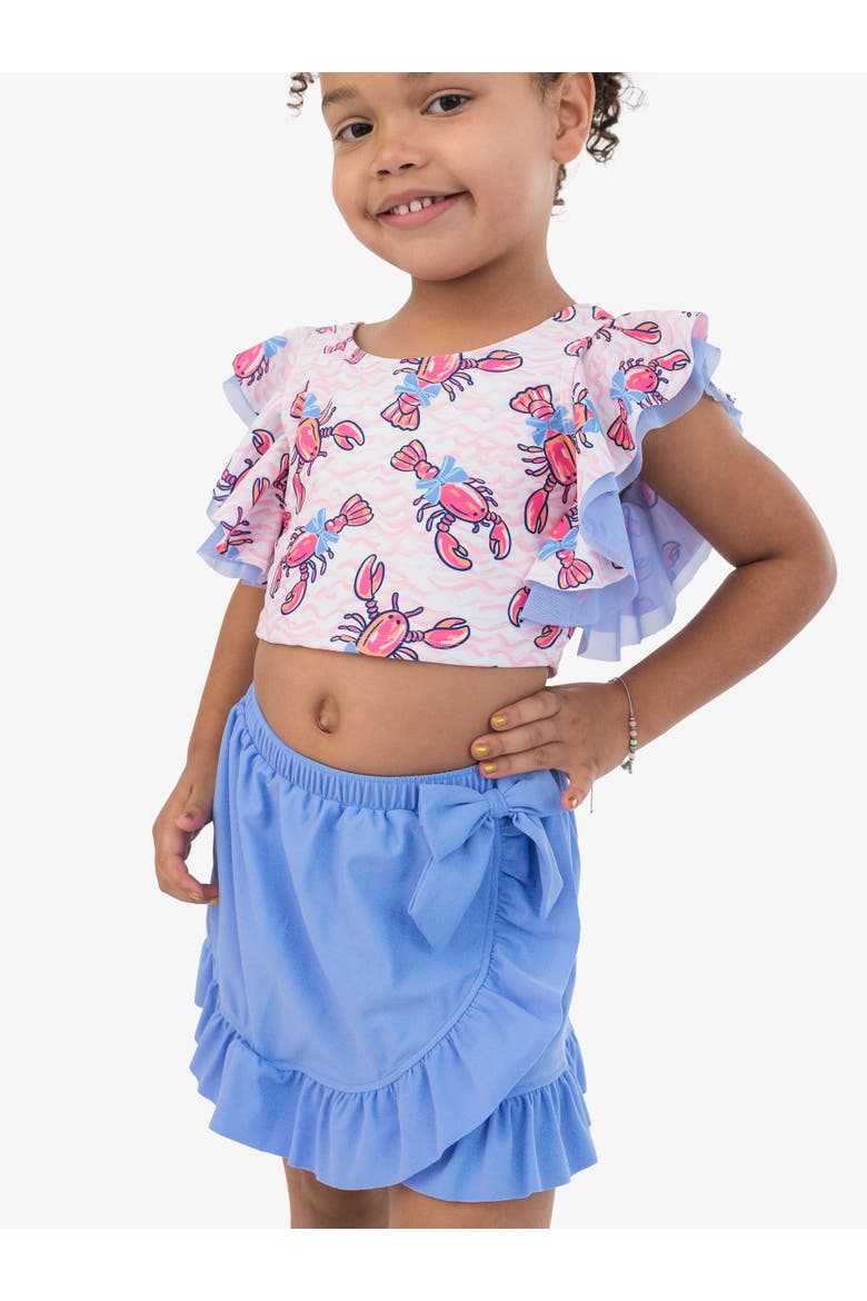 Swim Bow Skirt Cover-Up, Alternate, color, Periwinkle Blue