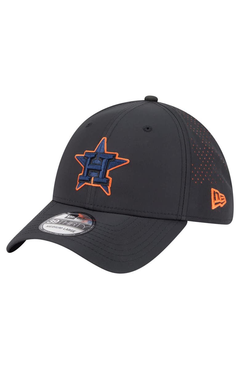 New Era Men's New Era Black Houston Astros Night 39THIRTY Flex Hat, Main, color, Black