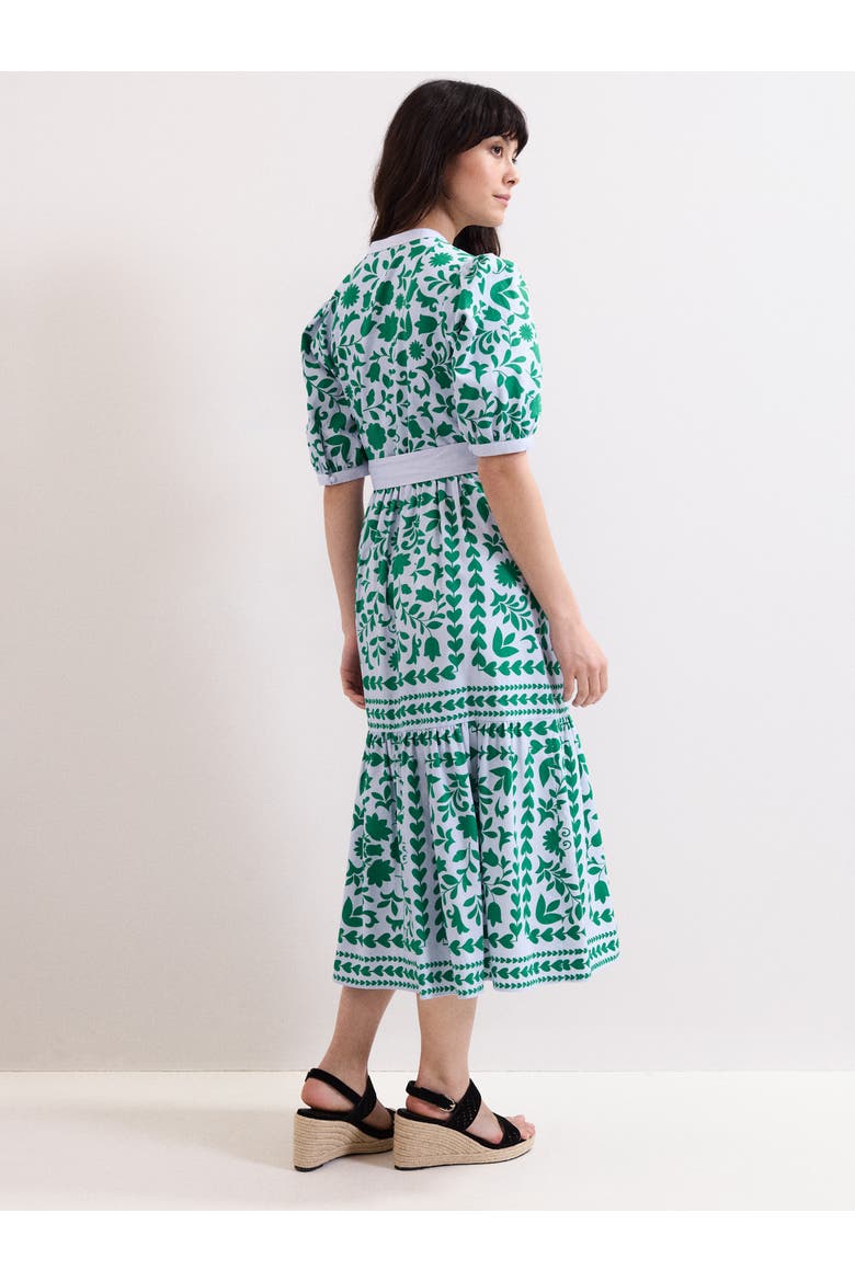 Trinity Printed Midi Dress, Alternate, color, Blue