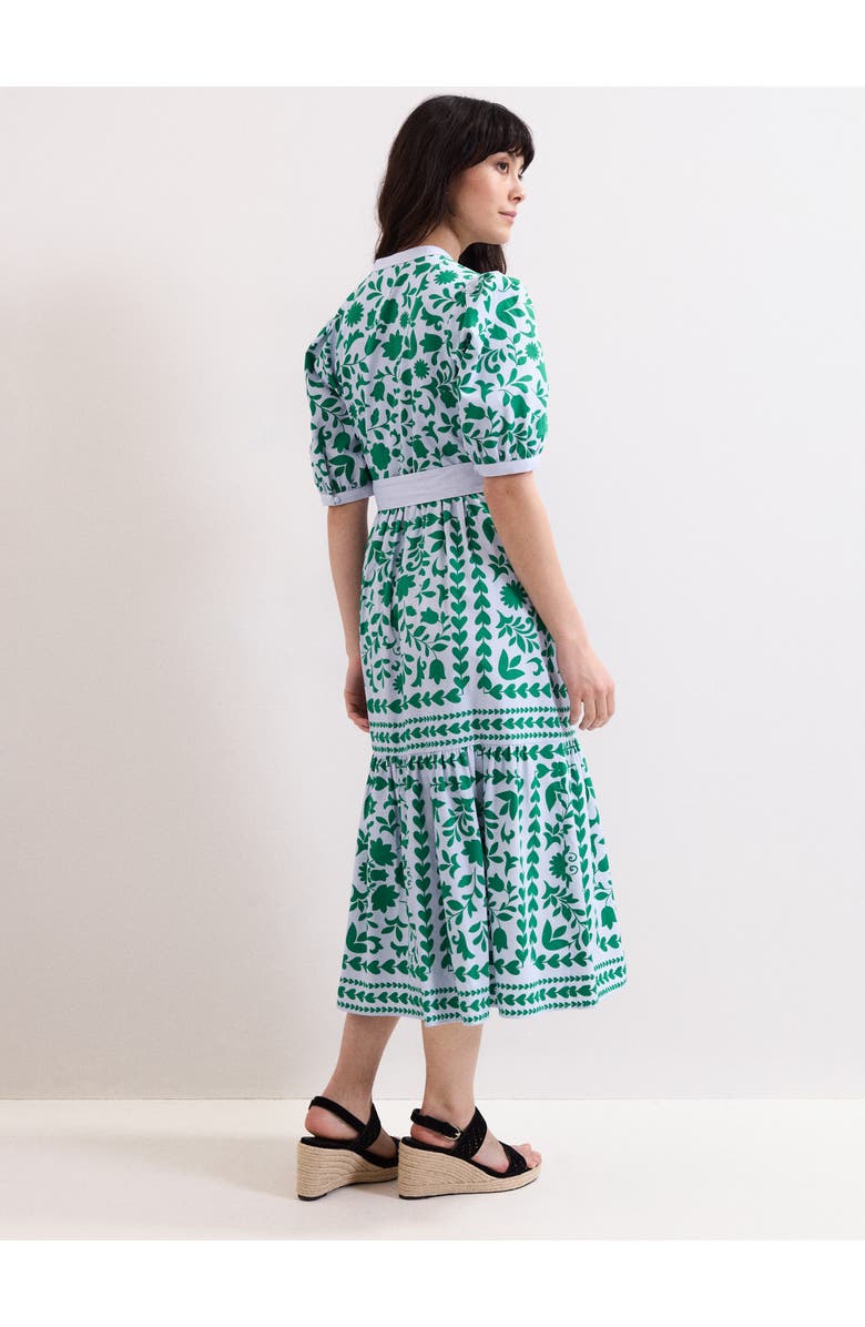 Phase Eight Trinity Printed Midi Dress, Alternate, color, Blue