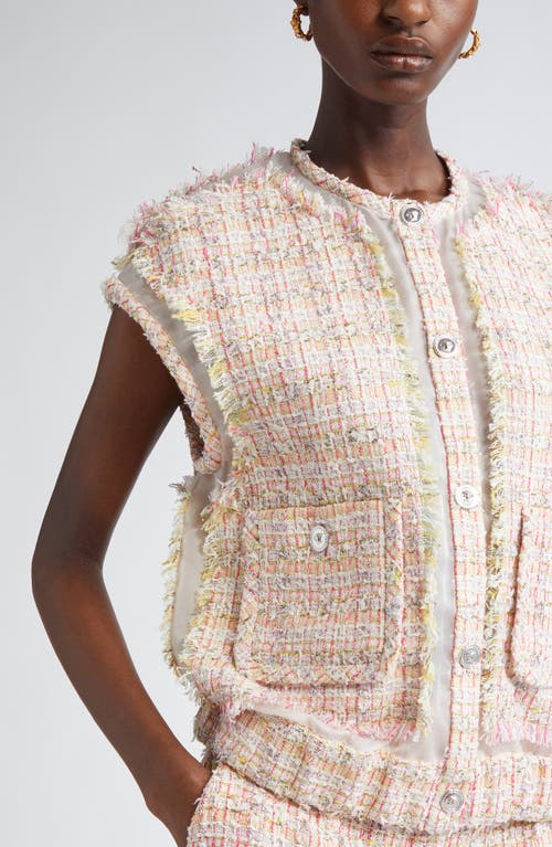 VERSACE VERSACE FANCY METALLIC TWEED VEST