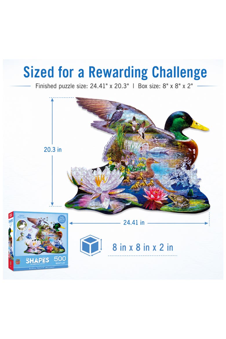 Woodland Ducks 500 Piece Shaped Puzzle, Alternate, color, Multicolor