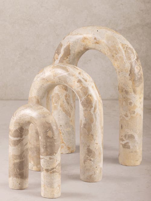 Gauri Kohli Jubilant Decorative Objects, Set Of 3 In Brown