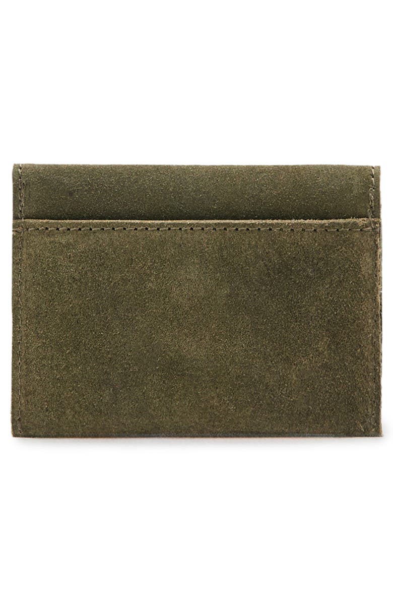 MANGO TEEN Studded Leather Coin Pouch, Alternate, color, Khaki Green