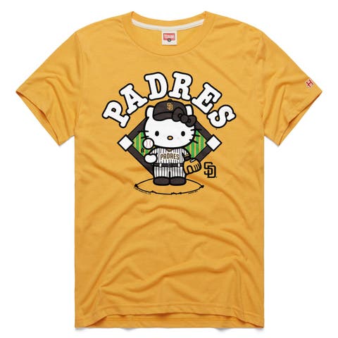 Unisex Homage  Gold San Diego Padres Hello Kitty Tri-Blend T-Shirt