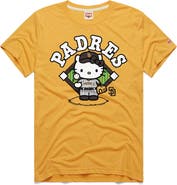 Homage Unisex Homage Gold San Diego Padres Hello Kitty Tri-Blend T-Shirt