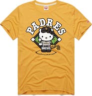 Homage Unisex Homage Gold San Diego Padres Hello Kitty Tri-Blend T-Shirt