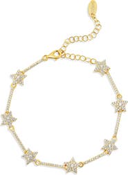 SHYMI Pavé Star Station Tennis Bracelet