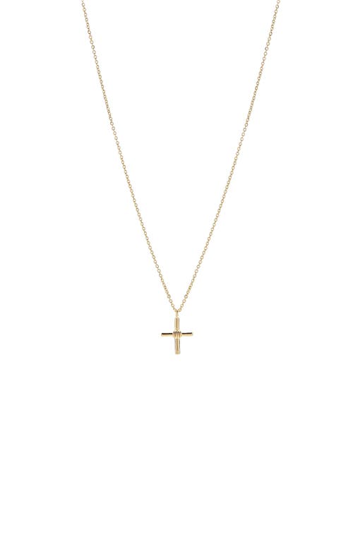 Bearfruit Jewelry 14K Gold Plated Pule Cross Necklace, Minimalist Jewelry, Holiday Gift Idea  product