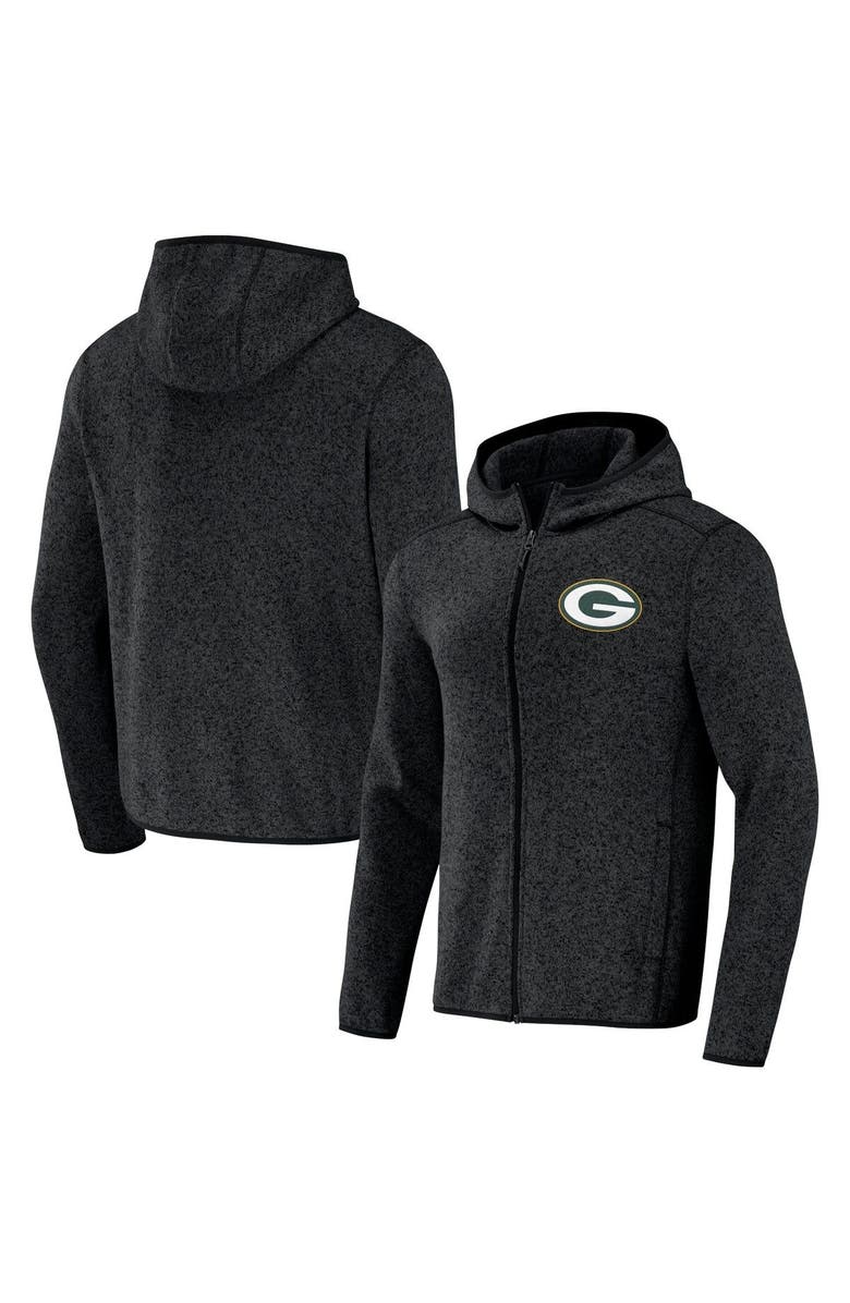 NFL X DARIUS RUCKER Men's NFL x Darius Rucker Collection by Fanatics Black Green Bay Packers Fleece Pullover Hoodie, Main, color,