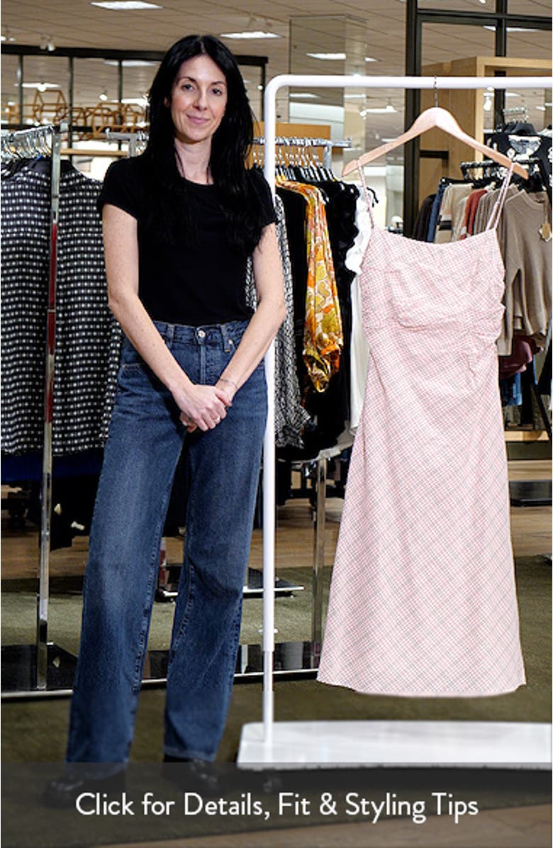 Check Print Midi Slipdress, sales video thumbnail