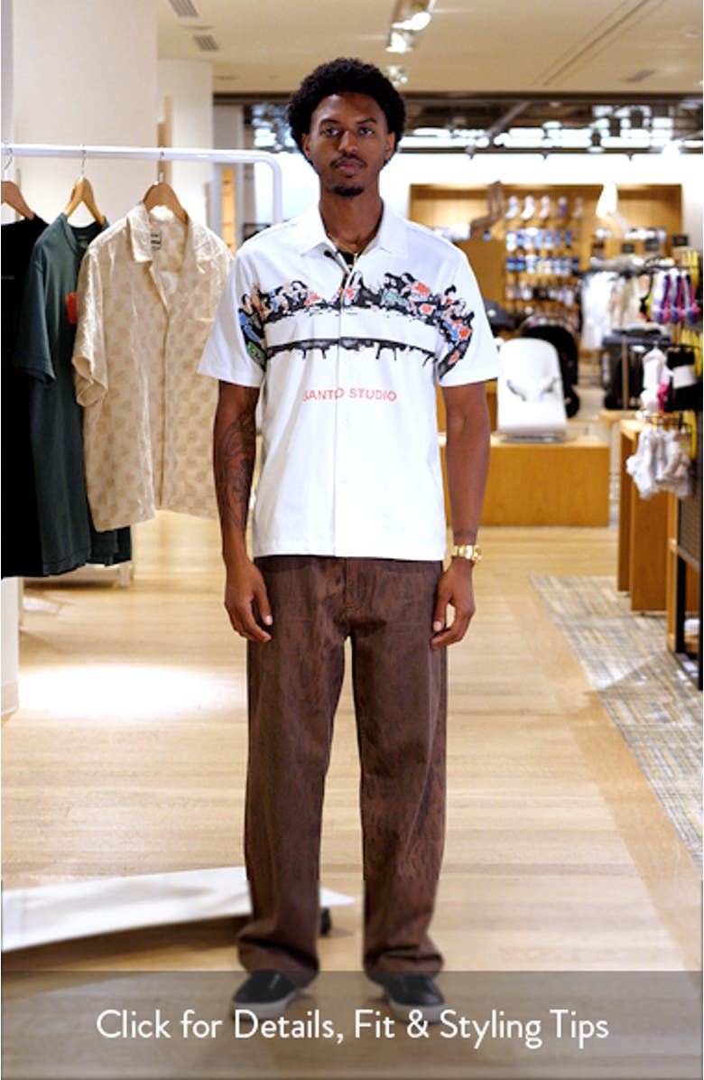 Last Supper Short Sleeve Button-Up Shirt, sales video thumbnail