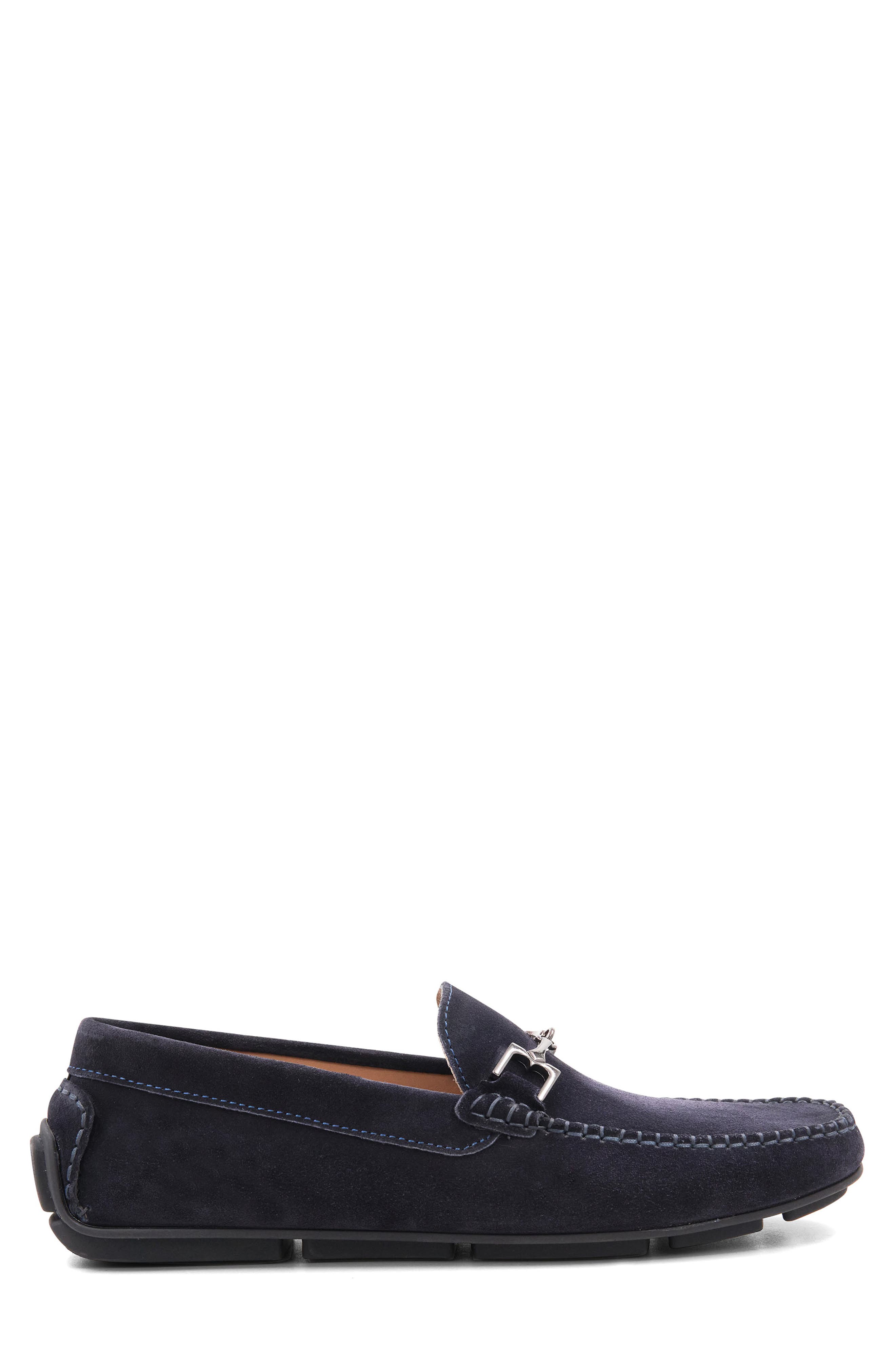 Bruno Magli Teramo Bit Driving Loafer, Alternate, color, Navy Suede