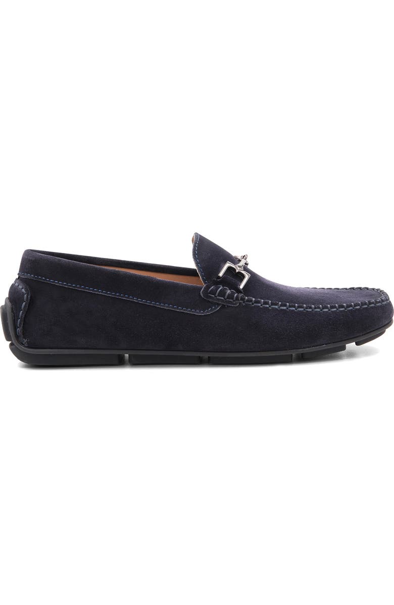 Bruno Magli Teramo Bit Driving Loafer, Alternate, color, Navy Suede