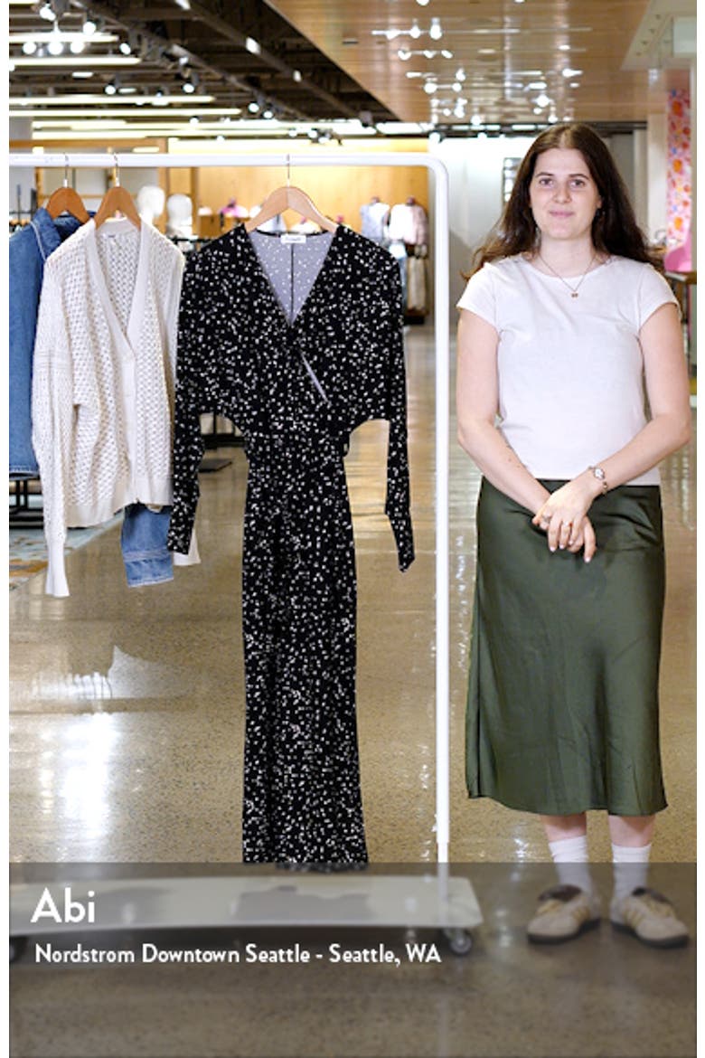 Long Sleeve Faux Wrap Dress video
