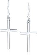 BLING JEWELRY Sterling Silver Cross Earrings