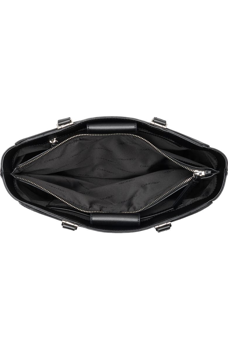 Calvin Klein Akari Tote Bag, Alternate, color, Black/ Silver