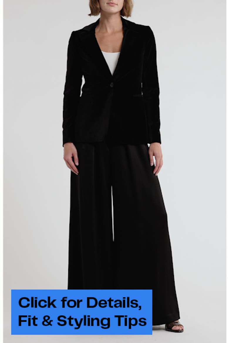 Macey Fitted Velvet Blazer video