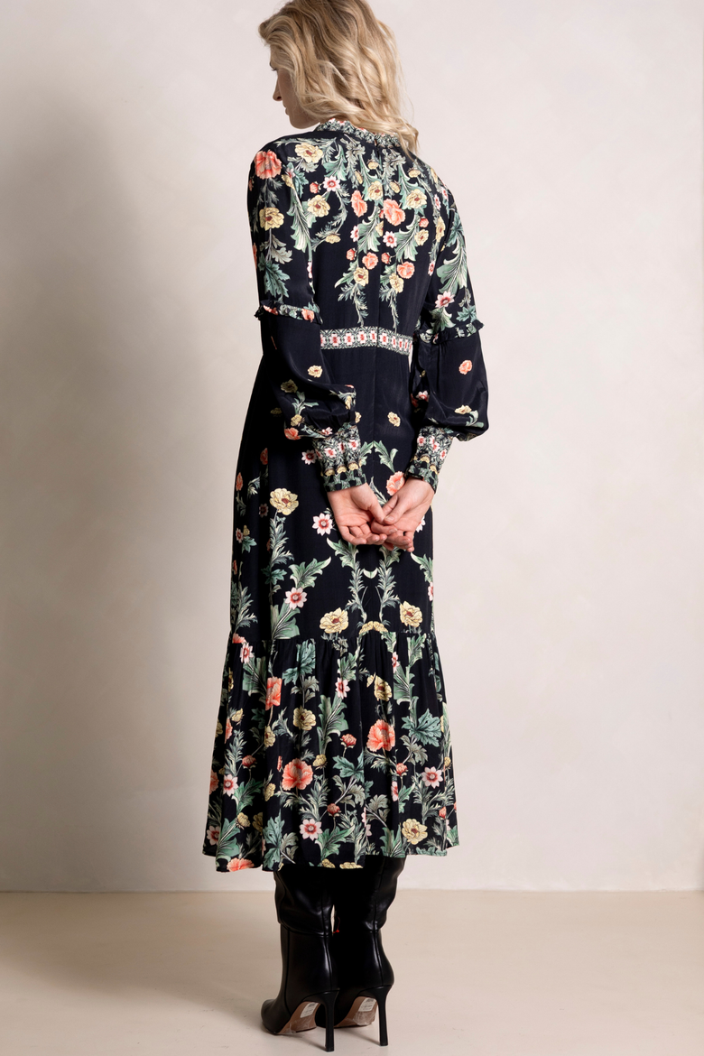 Divina Dress, Alternate, color, Black Floral