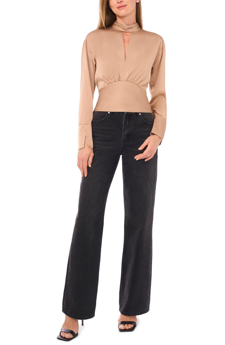 Parker The Parker Long Sleeve Keyhole Top, Alternate, color, Bleached Sand