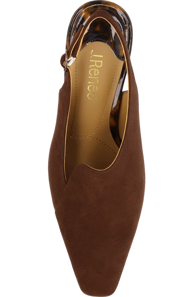 J. Reneé Prissy Slingback Pump, Alternate, color, Chocolate