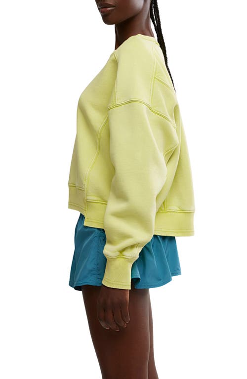 Free People Fp Movement Intercept Cotton Blend Sweatshirt In Yellow